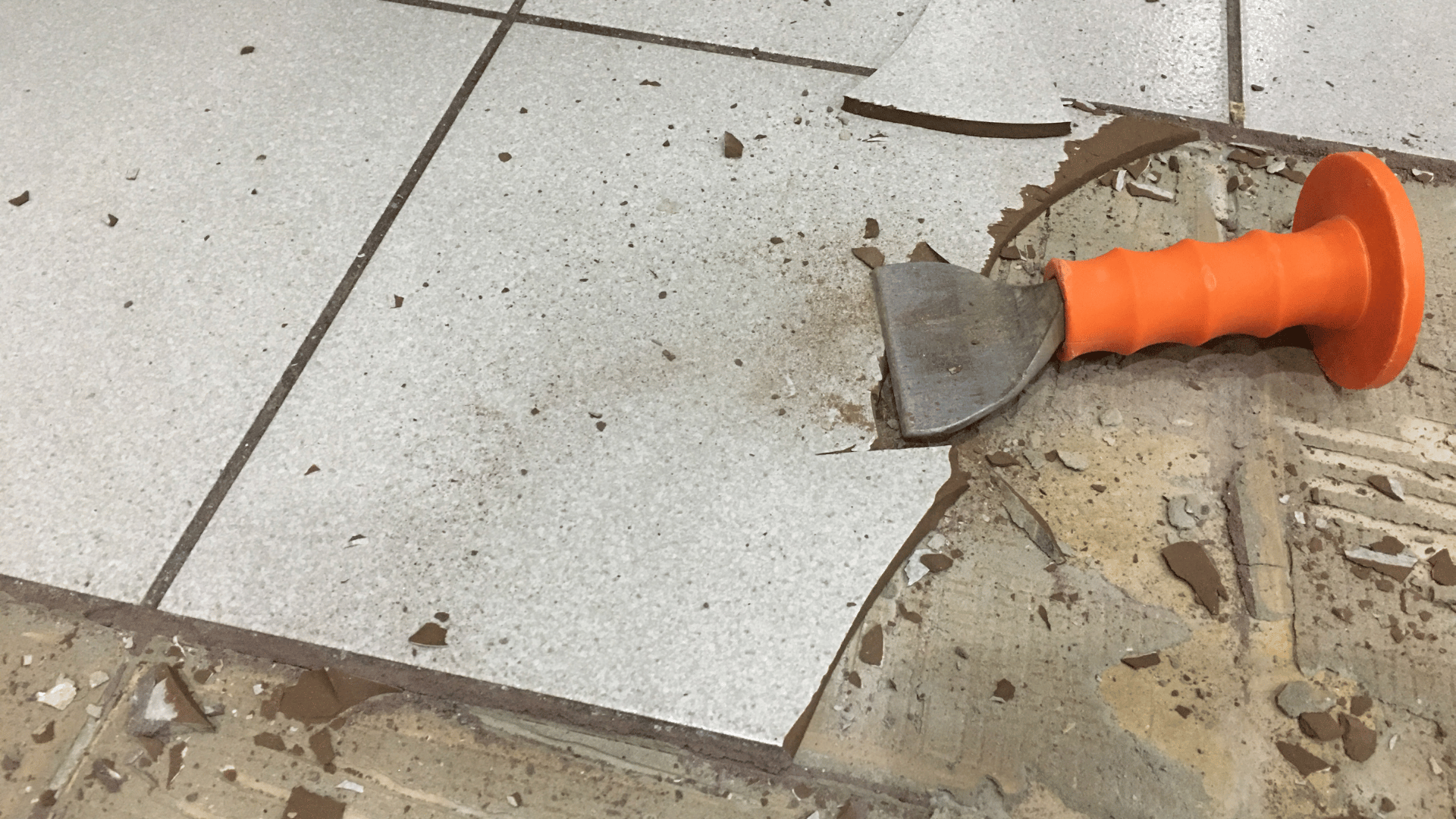 tegel vloer verwijderen